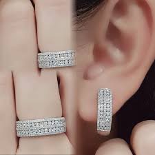 Pure Diamond Ring Earrings: The Epitome of Magnificence
